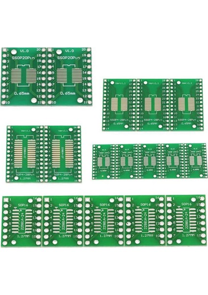 35 Adet Pcb Kart Kiti Smd Dönüş Dıp Sop Msop Ssop Tssop SOT23 8 10 14 16 20 24 28 Smt (Yurt Dışından)