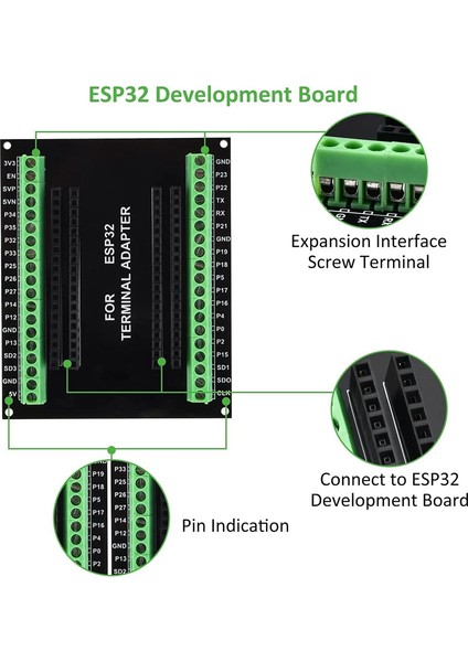 ESP32 Breakout Board Gpıo 1 Into 2 NODEMCU-32S Lua 38PIN Genişleme ile Uyumlu (Yurt Dışından)