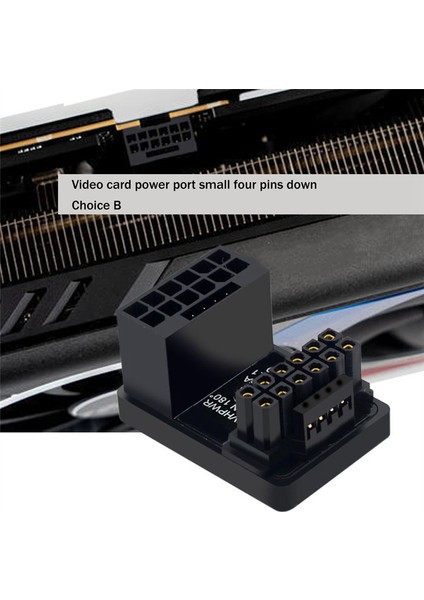 Pcıe5.0 Grafik Kartı Atx3.0 Güç Kaynağı 12VHPWR 16 Ila 16P 600W Erkek Dişi 180 Derece Adaptör Konnektörü Siyah (Yurt Dışından) fırsatları