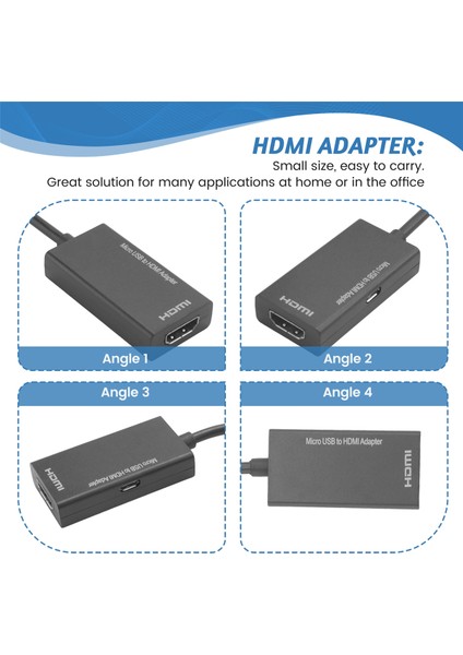 Android Telefon Tablet Tv Desteği Için Micro-Usb'den Adaptöre 1080P Kablo 192KHZ Dijital Ses (Yurt Dışından)