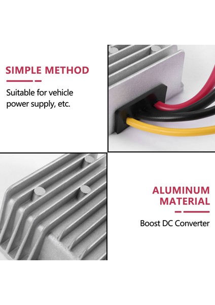 12V - 24V 15A 360W Dc Dönüştürücü Step Up Dc (Yurt Dışından)