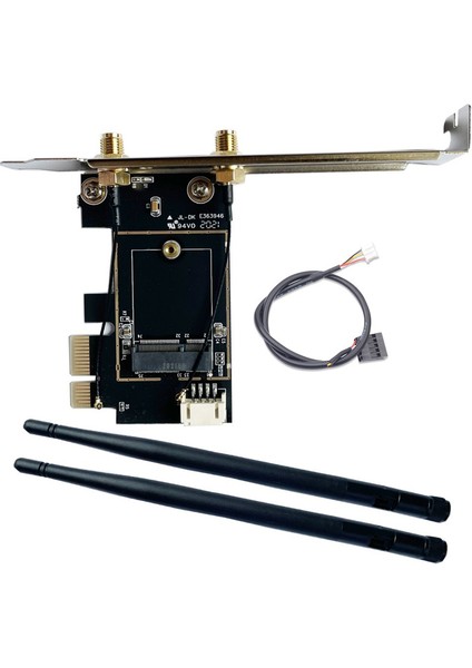 Pcıe Wifi Kart Adaptörü Kablosuz Ağ M2 Ngff Bluetooth Dönüştürücü Masaüstü Wi-Fi 8260 8265NGW AX200 9260 7265 (Yurt Dışından)