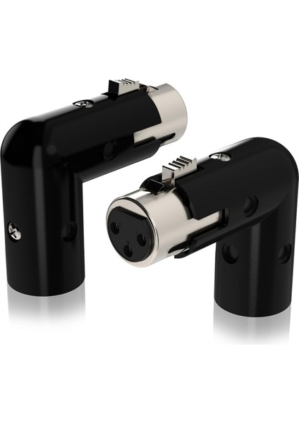 Adet 3pin Xlr Açı Adaptörü Ayarlanabilir Erkekten Dişiye 90 Derece 3-Pin Nikel Kaplama Konnektörü Ses Için (Yurt Dışından)