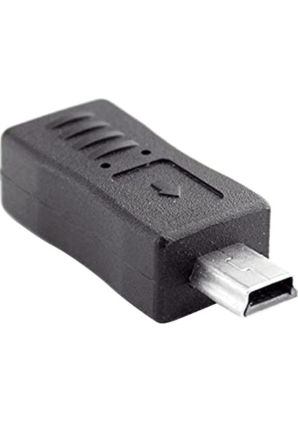 Micro-Usb Erkek - Mini USB Dişi Adaptör T-Port Fiş Konnektörü (Yurt Dışından)