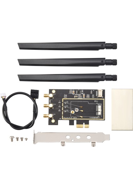 Broadcom BCM94360CSAX BCM943602CS BCM94331CSAX Wlan Kartı Masaüstü Pcı-E Dönüştürücü Adaptörü + Anten Wifi (Yurt Dışından)