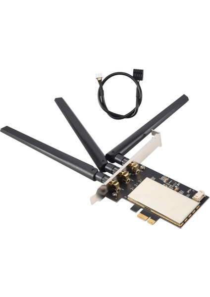 Broadcom BCM94360CSAX BCM943602CS BCM94331CSAX Wlan Kartı Masaüstü Pcı-E Dönüştürücü Adaptörü + Anten Wifi (Yurt Dışından)