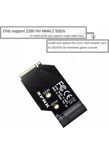 Legion Go 2242 Ila 2280 Sabit Disk SSD Sürücü Aksesuarı Için Genişletme Kartı Kartı (Yurt Dışından) fiyatları