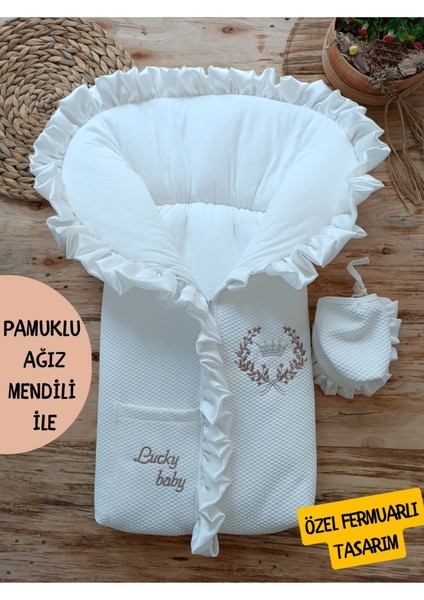 Bebek Battaniyesi Bebek Dış Kundağı Hastane Çıkışı Yenidoğan Özel Tasarım Hediyelik Unisex