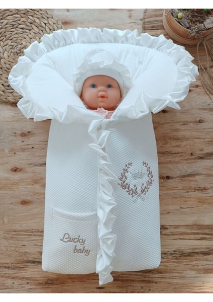 Bebek Battaniyesi Bebek Dış Kundağı Hastane Çıkışı Yenidoğan Özel Tasarım Hediyelik Unisex