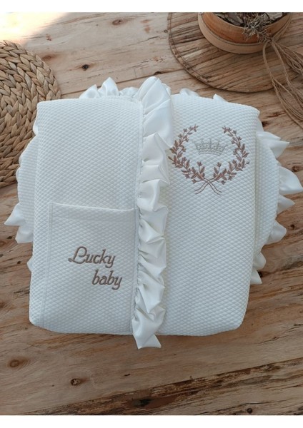 Bebek Battaniyesi Bebek Dış Kundağı Hastane Çıkışı Yenidoğan Özel Tasarım Hediyelik Unisex