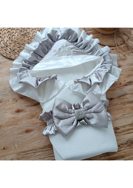 Kız Erkek Bebek Battaniyesi Kundağı Pamuklu Doğal Uyku Hastane Çıkısı Yenidoğan