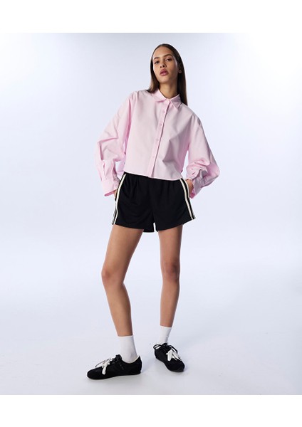 Kontrast Biyeli Mini Şort TS1250013065001