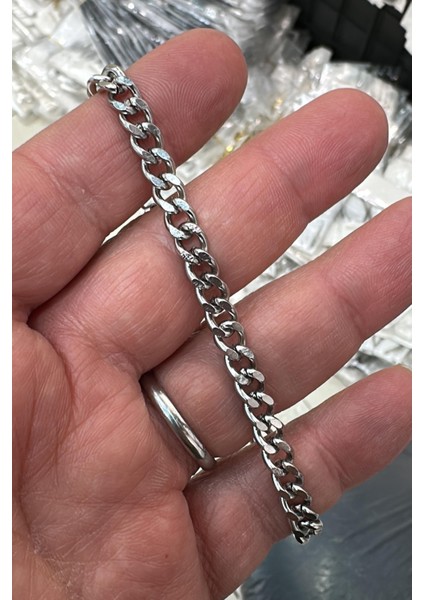 Küba Gurmet Erkek Çelik Zincir Bileklik 7mm 21CM eck29b fiyatları