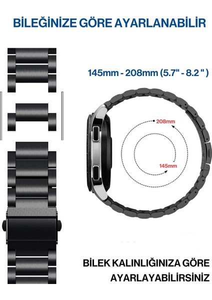 Huawei Watch Gt Gt2 Gt3 Honor Magic Watch Çelik Metal Tme Kordon Kayış
