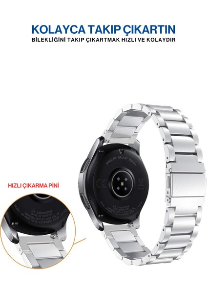 Huawei Watch Gt Gt2 Gt3 Honor Magic Watch Çelik Metal Tme Kordon Kayış
