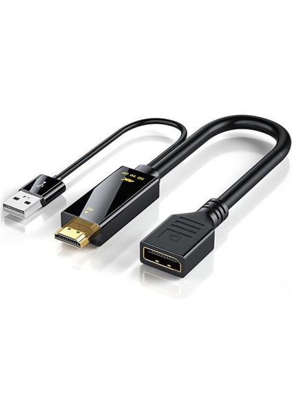 -Uyumlu Erkek - Displayport Dişi Dönüştürücü Kablo 4K@60Hz Dp Adaptörü (Yurt Dışından)