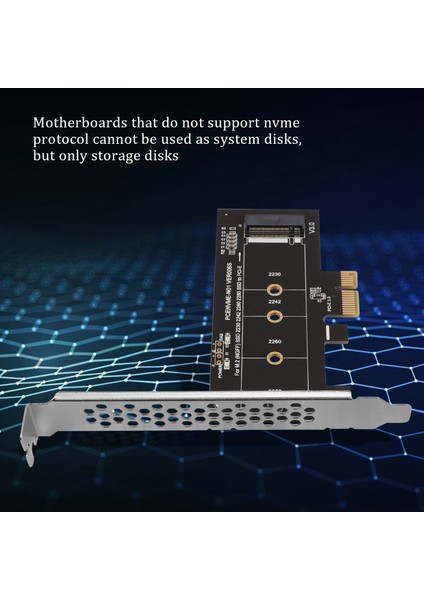 Pcıe - M2 Adaptörü Pcı Express 3.0 X1 Nvme SSD Yükseltici Desteği 2230 2242 2260 2280 M.2 (Yurt Dışından)