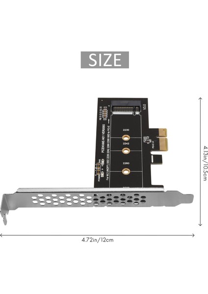 Pcıe - M2 Adaptörü Pcı Express 3.0 X1 Nvme SSD Yükseltici Desteği 2230 2242 2260 2280 M.2 (Yurt Dışından)