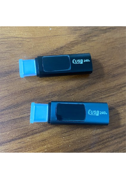 USB 2.0 Ekran Otg Adaptörü 240W Dijital Type-C Yüksek Hızlı 40GBPS Hızlı Şarj Gri (Yurt Dışından)