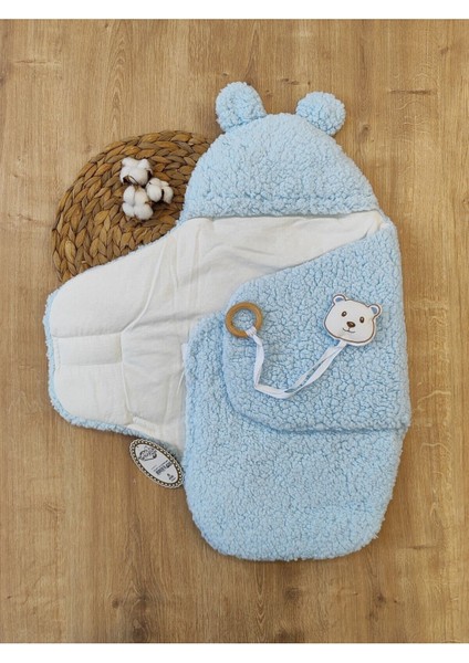 Peluş Bebek Dış Kundağı Oyuncaklı Uyku Tulumu Hastane Çıkışı Hediyelik Sarma Battaniye fırsatları