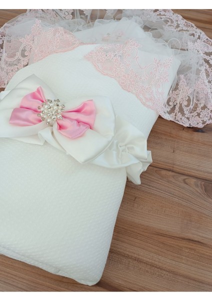 Pembe Bebek Battaniyesi Dantelli Pamuklu Kundak Mevlütlük Hediyelik Hastane Çıkısı Yenidoğan fırsatları
