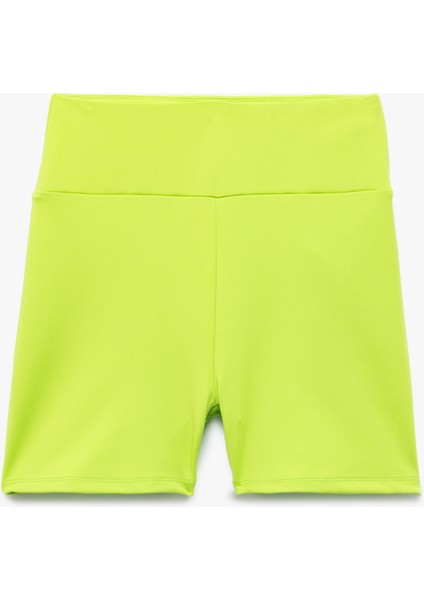 Yüksek Bel Dar Kesim Interlok Spor Biker Tayt fırsatları