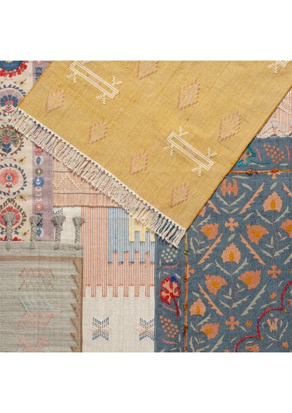 Jaıpur Pamuk Kilim 160X230 cm Sarı fiyatları
