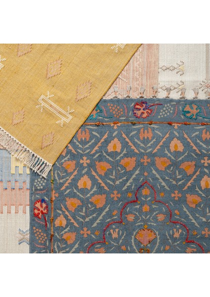 Palrı %100 Pamuk Kilim 80x150 Cm Mavi fiyatları