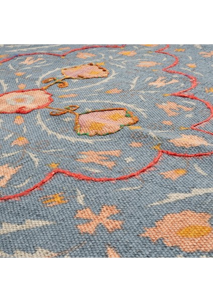 Palrı %100 Pamuk Kilim 80x150 Cm Mavi fırsatları