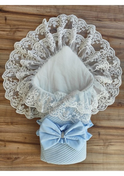 Triko Örgü Kız Erkek Çocuk Batttaniyesi Kundağı Şapkalı Dantelli Yenidoğan Hastane Çıkışı modelleri