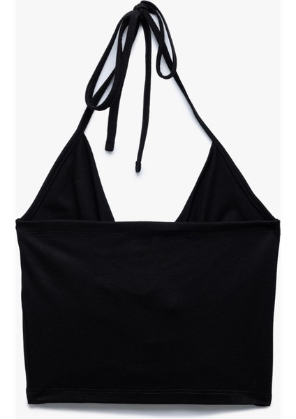 Slim Fit Boyundan Bağlamalı Crop Degaje Yaka Bluz fiyatları
