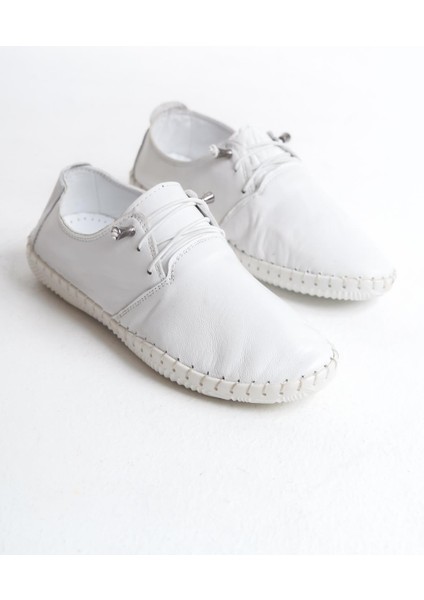 Kadın Deri Ortopedik Ayakkabı Tam Kalıp Esnek Comfort Günlük Ayakkabı fırsatları