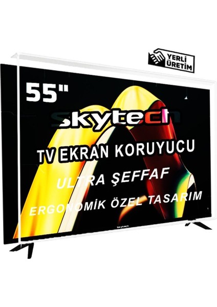 Skytech 55" Inç 140 Ekran Tv Kırılmaz Ekran Koruyucu Ultra Dayanıklı Esnek Ekran Koruyucu