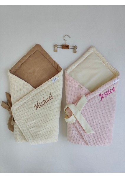 Isme Özel Nakışlı Çocuk Battaniyesi Hastane Çıkışı Çocuk Kundağı Yenidoğan Hediyelik Mevlütlük fırsatları