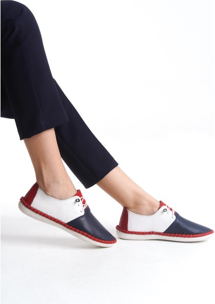 Kadın Deri Ortopedik Ayakkabı Tam Kalıp Esnek Comfort Günlük Ayakkabı modelleri