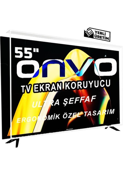 Onvo 55" Inç 140 Ekran Tv Kırılmaz Ekran Koruyucu Ultra Dayanıklı Esnek Ekran Koruyucu