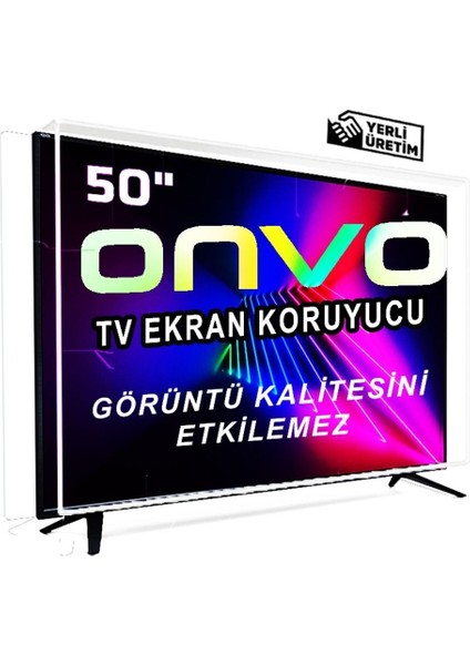 Onvo 50" Inç 127 Ekran Tv Kırılmaz Ekran Koruyucu Ultra Dayanıklı Esnek Ekran Koruyucu