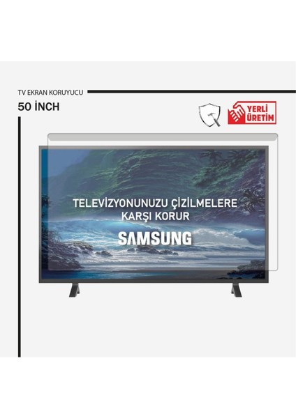 Samsung 50" Inç 127 Ekran Tv Kırılmaz Ekran Koruyucu Ultra Dayanıklı Esnek Ekran Koruyucu