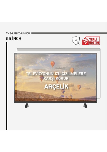 Arçelik 55" Inç 140 Ekran Tv Kırılmaz Ekran Koruyucu Ultra Dayanıklı Esnek Ekran Koruyucu