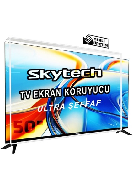 Skytech 50" Inç 127 Ekran Tv Kırılmaz Ekran Koruyucu Ultra Dayanıklı Esnek Ekran Koruyucu