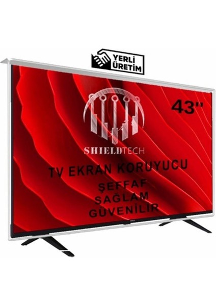 Vestel 43" Inç 109 Ekran Tv Kırılmaz Ekran Koruyucu Ultra Dayanıklı Esnek Ekran Koruyucu