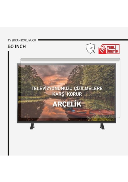 Arçelik 50" Inç 127 Ekran Tv Kırılmaz Ekran Koruyucu Ultra Dayanıklı Esnek Ekran Koruyucu