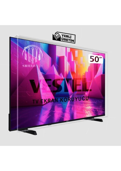 Vestel (50UA9740 50'' 126 Ekran) 50'inç Tv Kırlımaz Ekran 4K Smart Android Tv Ekran Koruyucu