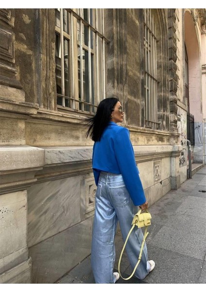 Atlas Crop Ceket - Saks