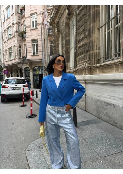 Atlas Crop Ceket - Saks