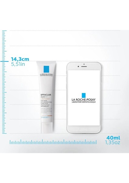 La Roche Posay Effaclar Duo + Cilt Bozukluğu ve Akne Lekelerine Karşı Düzeltici Bakım Teinte Medium 40 ml 2 Adet