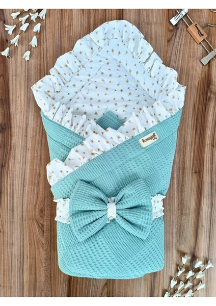 Pike Bebek Battaniyesi Dış Kundağı Pamuklu Çiçek Desenli Yenidoğan Hastane Çıkışı Mevsimlik modelleri