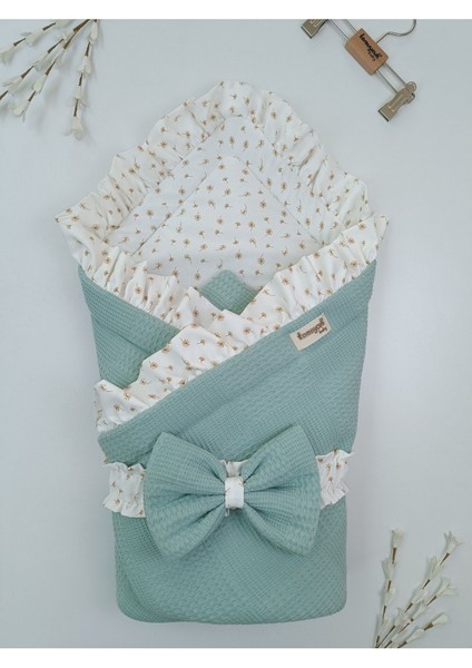 Pike Bebek Battaniyesi Dış Kundağı Pamuklu Çiçek Desenli Yenidoğan Hastane Çıkışı Mevsimlik fırsatları