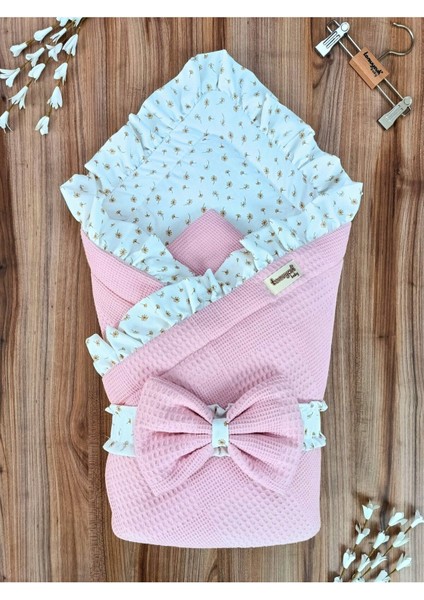 Pike Bebek Battaniyesi Dış Kundağı Pamuklu Çiçek Desenli Yenidoğan Hastane Çıkışı Mevsimlik modelleri