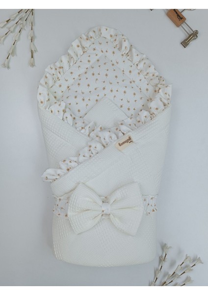 Pike Bebek Battaniyesi Dış Kundağı Pamuklu Çiçek Desenli Yenidoğan Hastane Çıkışı Mevsimlik fiyatları